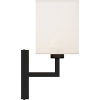 Vintage Wall Lamp with Fabric Shade - White