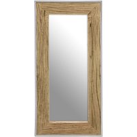 Marseille Champagne Oval Border Wall Mirror - Silver