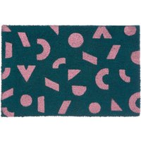 Shapes Green Coir Doormat - Green
