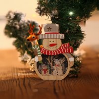 LED Santa Claus Wooden Decorations - Yellow / LED, Wood