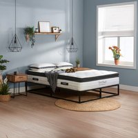 SleepSoul Luna 1000 Pocket Memory Pillow Top Mattress - White, Yellow, Blue / Small Double