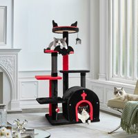 Gothic Tall Cat Tower - Black