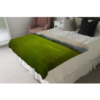 Image Of Lush Grass Field Blanket - Green