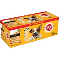 Pedigree, Pedigree Vital Protection Meat Selection Gravy Pouches - 40 Pedigree, Pedigree Vital Protection Meat Selection Gravy Pouches - 40