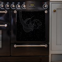 Capricorn Zodiac Sign Kitchen Towel - Black