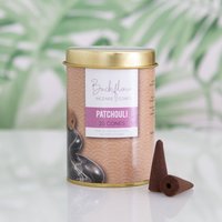 20 Patchouli Jumbo Backflow Candles in a Tin - Brown