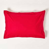 200 Thread Count Egyptian Cotton Oxford Pillowcase - Red