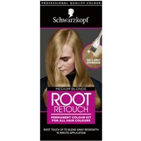 Schwarzkopf Root Retouch Hair Dye Medium Blonde Permanent Colour Kit - Buy3 - Medium Blonde / 3