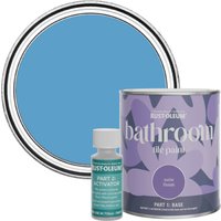 Rust-Oleum Bathroom Tile Paint in Satin Finish - Cerulean 750ml - Blue