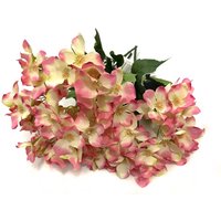 Artificial Hydrangea Bush Set - Pink and Cream