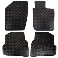 VW Polo Mk5 Skoda Fabia 3 Seat Ibiza 3 Tailored Rubber Car Mats Set - Black