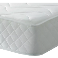 Standard 8 inch All White Quilted Memory Foam And Spring Mattress - White / King