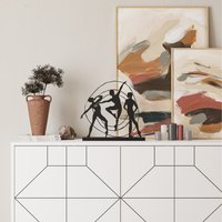 Decortie, Pose Modern Metal Art Home Decoration Ornament - Black - Black Decortie, Pose Modern Metal Art Home Decoration Ornament - Black - Black