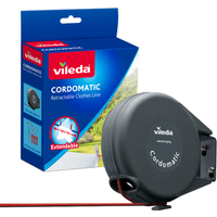 Vileda Cordomatic Retractable Clothes Line 15m - Grey