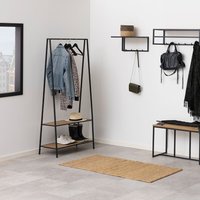 Seaford Metal Clothes Rack - Oak
