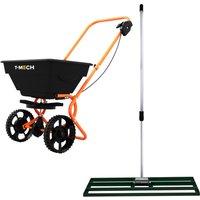 Rotary Spreader and Lawn Leveller - Green / 100cm