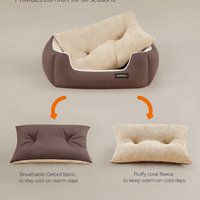 Feandrea Large Dog Sofa Bed - Brown