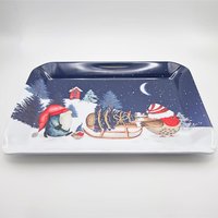 Festive Forest Friends Scatter Tray - Blue