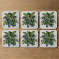 Green Tropical Foliage Coaster - Green