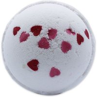 Love Hearts Bath Bomb Wild Flowers Fragrance for Relaxing Baths - White