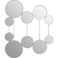 Athena Medium Round Wall Mirror With Gold Frame - Gold
