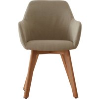 Stockholm Stone Fabric Dining Chair - Natural