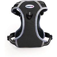 HugglePets Activity & Travel Dog Harness - Pink, X Large - Black / X Large