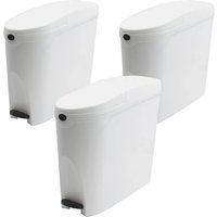 Sanitary Bin 20L Slimline for Female And Baby Hygiene - White / 60l
