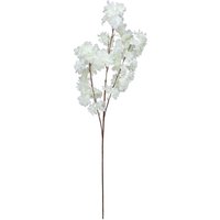 Artificial Silk Cherry Blossom Spray 98cm - White