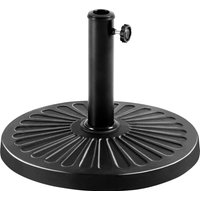 10kg Round Patio Umbrella Base Stand - Black
