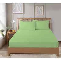 Super Soft Plain Dye Fitted Sheet - Sage Green / King