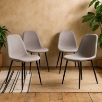 Wyld Haus Venice Light Grey Dining Chairs, Set of 4 - Grey