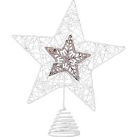 Majestic Metallics, White and Copper Star Tree Topper Majestic Metallics, White and Copper Star Tree Topper