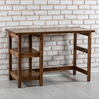 Destina Home, Mira Wood Computer Desk with Shelves - Walnut Destina Home, Mira Wood Computer Desk with Shelves - Walnut