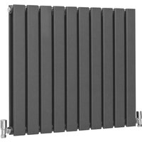 Designer Flat Panel Radiators Anthracite Grey 600mm x 700mm - Anthracite