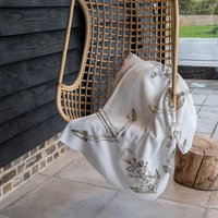 Drawn Anchors Blanket - Brown