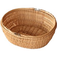 Oval Market Shopping Basket - Brown