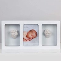 White Triple Photo Frame and Casting Kit - White