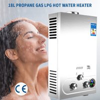 STACCATOAS, LPG Propane Gas Hot Water Heater - Silver STACCATOAS, LPG Propane Gas Hot Water Heater - Silver