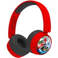 Mario Kart Kids Wireless Bluetooth Headphones - Red