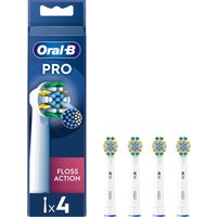 Oral-B Pro Floss Action Toothbrush Heads, 4 Counts - White