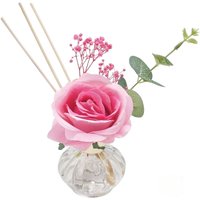 Artificial Rose Diffuser With Bottle Vase 100ml - Velvet and Oud