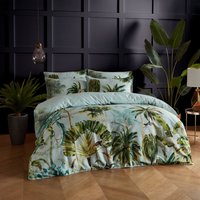 Forsteriana Palms Duvet Cover Set - Sky Blue / Superking
