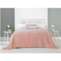 Alexa Geometric Bedspread - Blush