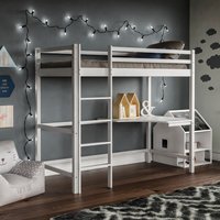Sydney Bunk Bed With Desk - White