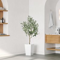 4FT Tall Artificial Olive Tree - Green