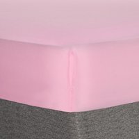 Plain Fitted Bed Sheet - Pink / Single / Polyester