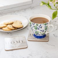 4-Piece Leafy Lemon Footed Mug Set - Mixed