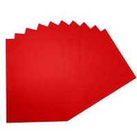 Pack of 100 75gsm Coloured Paper Sheets - Red / A4