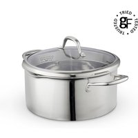 Tri-Ply 24cm Casserole - Silver